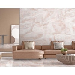 Πλακάκι Alabaster Rose 60Χ120 Όνυχας Ροζ Γυαλιστερό Rettificato